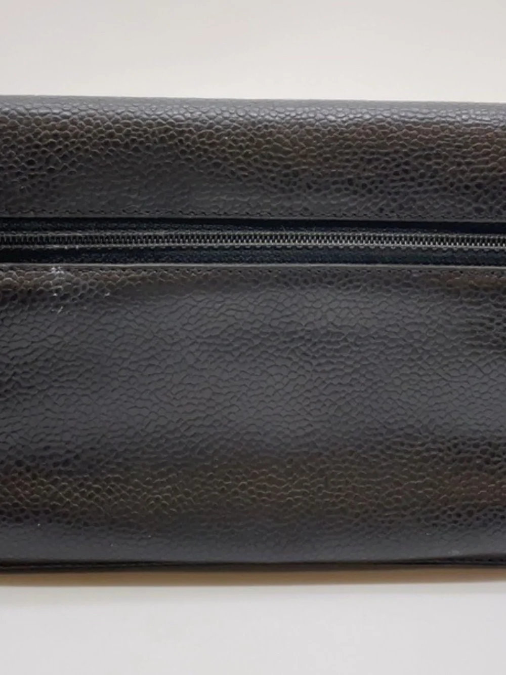 CHANEL Leather Black WOC W/Box